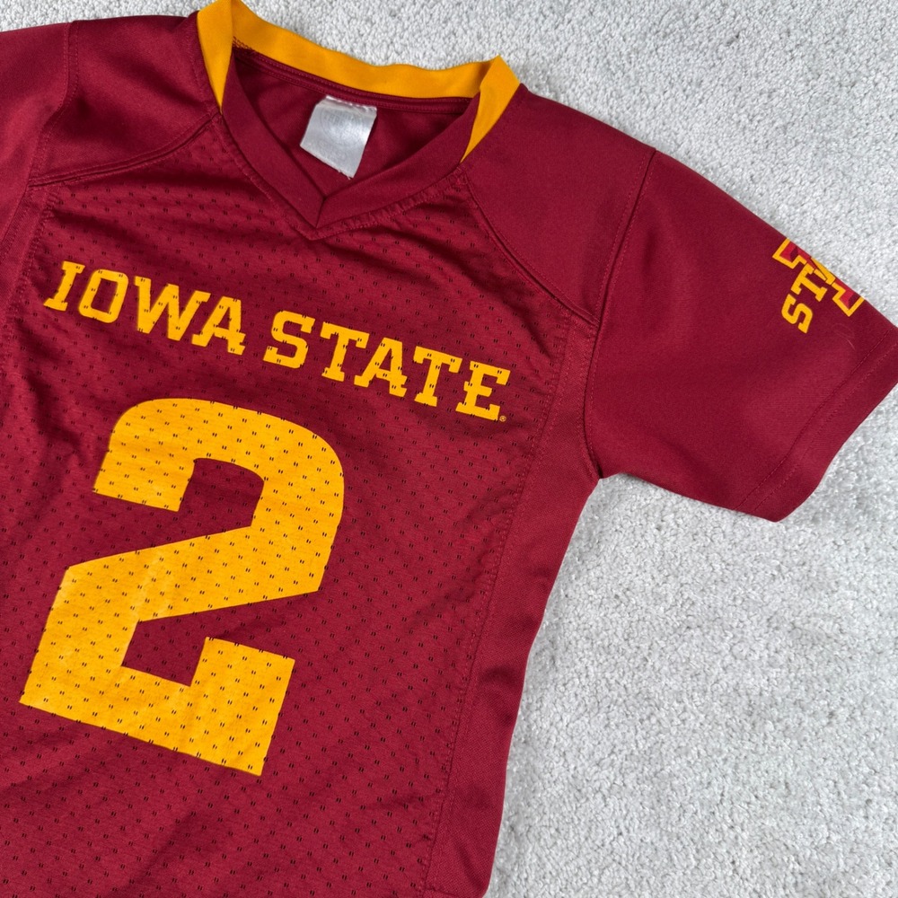 Iowa State Cyclones Football Jersey Kids Size 4/5 Preschool Red NCAA Fan Gear